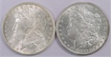 Lot of (2) Morgan Dollars. Includes 1889 P & 1898 P.