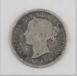 1870 Canada 10 Cent Victoria.