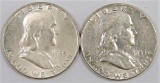 Lot of (2) 1955 (Bugs Bunny) Franklin Half Dollars.