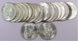 Lot of (20) 90% Silver Kennedy Half Dollars includes (16) 1964 & (4) 1964 D.
