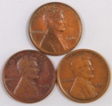 Lot of (3) Lincoln Wheat Cents includes 1911 P, 1911 D & 1911 S.