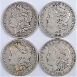 Lot of (4) Morgan Dollars includes 1878 S, 1879 S, 1900 S & 1921 P.