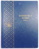 Lot of (48) Roosevelt Dimes in vintage Whitman Album includes (43) 90% Silver.