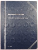 Lot of (46) Roosevelt Dimes 1946-1964 D in vintage Whitman Coin Folder 90% Silver. missing 1947 D &