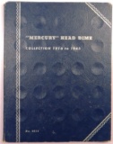 Lot of (35) Mercury Dimes in vintage Whitman Coin Folder 1934-1945 S.