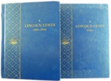 Lot of (2) 1960 Whitman Coin Albums with Lincoln Cent misc 1909-1974 containing (144) Coins.