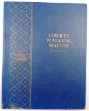 Lot of (20) Walking Liberty Half Dollars in vintage Whitman Album 1941-1947 D.
