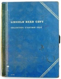 Lot of (53) Lincoln Wheat Cents in partial Whitman Coin Folder 1909 V.D.B.-1933 D. Includes some