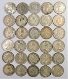 Lot of (30) Canada Silver Quarters 1908-1965.