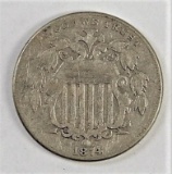 1874 Sheild Nickel.