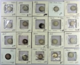 Lot of (20) misc Barber Dimes.