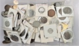 Approx (200) misc Foreign Coins some Silver!