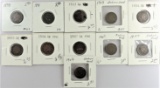 Lot of (11) misc Indian Head Cents.