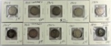 Lot of (10) misc Liberty Nickels 1899-1910.