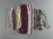 Lot of purple and pink costume jewelry
