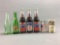 Group of 7 vintage soda pop bottles and beer cans
