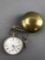 Vintage Pocket Watch in Case with Key