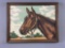 Vintage Paint By Number Horse Picture