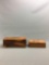 Group of 2 cedar jewelry boxes