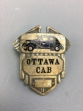 Vintage Ottawa Cab Cap Badge
