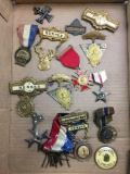 Group of vintage membership pins