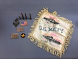 Group of vintage military items