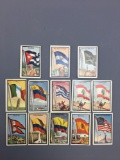 Group of 13 T.C.G. Tobacco Flag Series Cards