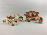 Group of 15 vintage wooden Circus