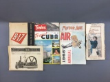 Group of vintage magazines and more