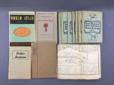 Group of vintage maps and more