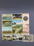 Group of 11 Aviation postcards