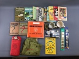 Group of Boy Scout books and more