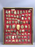 Group of Native American arrowheads and more