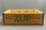 7 Up wooden crate