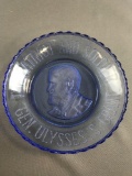 Ulysses S. Grant Blue Glass Dish
