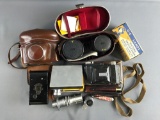 Group of Vintage Cameras, equipment And more