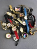 Group of costume watches Disney, Christmas and more