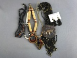 Black and Brown tone jewelry lot