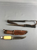 Vintage Hunting Knives with Sheaths