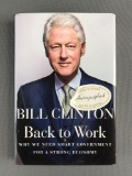 Autographed Back to Work by Bill Clinton