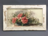 Floral design framed print