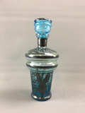 Vintage baby blue decanter