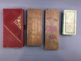 Group of 4 vintage boxes