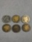 Group of 6 Barber Dimes 1891-1912