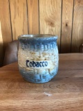 Vintage stoneware tobacco jar