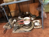 Large group of pots and pans