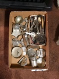 Group of cookie cutters and flatware