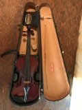 Antique violin in wood case