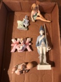 Vintage/antique group of porcelain and bisque figures