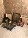 Group of framed items